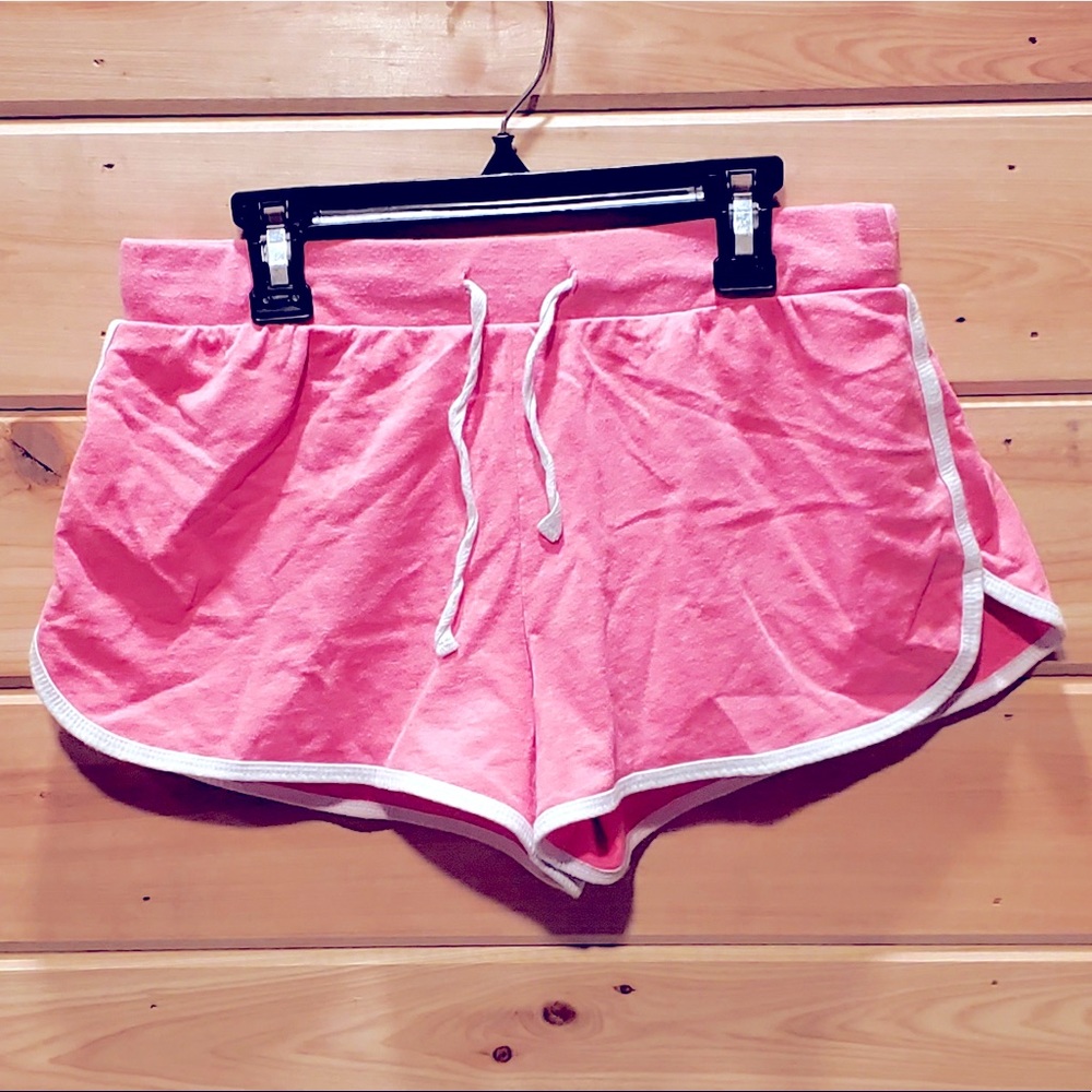 Pink Comfy Drawstring Shorts